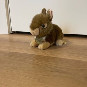 Miyoni Tots Plush Bunny - Brown and Cream Small Pet Plush